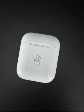 Apple airpod Charging Case with Peace Hand Logo